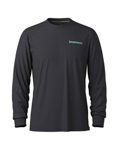 Футболка с длинным рукавом и графическим принтом «Вид на гондолу» - длинный рукав, черный Smartwool