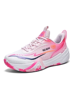 Низкие баскетбольные кроссовки унисекс бело-розовые, цвет White Pink Tonybear