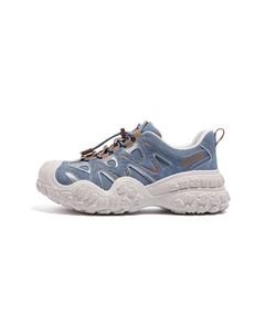 Амортизирующие противоскользящие износостойкие туристические ботинки для женщин с эффектом увеличения роста темно-синие, цвет Dark Blue Camel