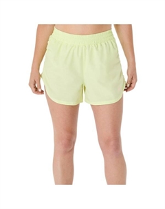 Женские шорты для бега Nagino Run, регулируемые, 4 дюйма, желтый Asics