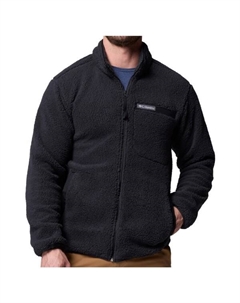 Прочная флисовая куртка с высоким ворсом и молнией по всей длине, черный Columbia