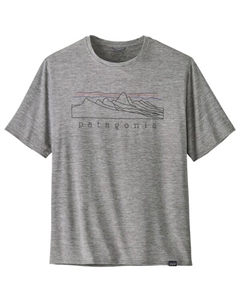 Футболка с принтом Cap cool на каждый день - функциональная рубашка, серый Patagonia