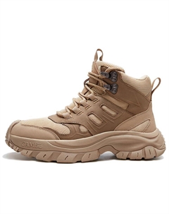 Дышащие амортизирующие высокие треккинговые ботинки мужские — неэнзимные коричневые, цвет Non-Enzyme Brown Camel