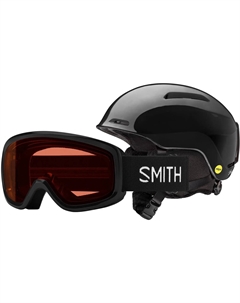 Детский шлем Glide Jr. Mips и набор очков Snowday, Black Smith