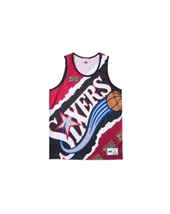 Футболка баскетбольная Mitchell & Ness мужская черная красная Mitchell ness