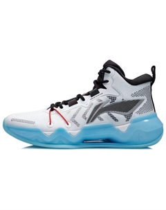 Liren 2 амортизирующие, противоскользящие, износостойкие, с полным покрытием, поддерживающие баскетбольные кроссовки мид-топ белые черные Li-ning