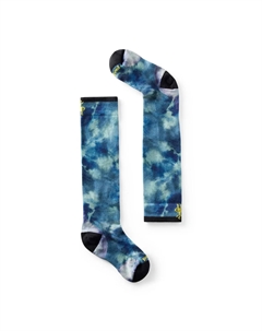 Детские гетры для лыж с принтом тай-дай, Deep Navy Smartwool