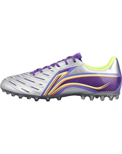 ЛиНинг Джин ЭмДжи Резиновые Короткие Шипы Искусственный Газон Футбольные Бутсы Мужские Фиолетовый, Светло-Серебристый Фиолетовый Li-ning