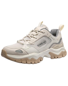 Антискользящие износостойкие низкие треккинговые ботинки мужские Ecru, бежевый экрю Toread