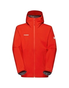 Куртка Linard легкая хардшелл с капюшоном - дождевик, красный Mammut®