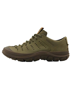 Армейские зеленые мужские низкие уличные ботинки с термосварными шнурками, противоскользящей и износостойкой подошвой Cat