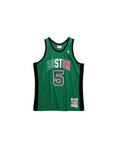 Майка баскетбольная Mitchell & Ness Kevin Garnett Boston Celtics 2007 08 Italy Game Swingman зеленая Mitchell ness