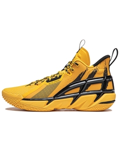Лининг Анти пять 4 Амортизирующие Износостойкие Дышащие Высокие Баскетбольные Кроссовки Мужские Желтые, цвет Yellow Li-ning