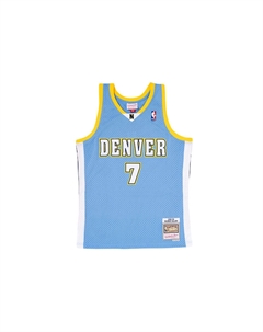 Митчелл энд Несс 2008/09 Чонси Биллапс Денвер Наггетс свингмен игровая футболка Митчелл Несс, синий Mitchell ness