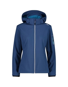 Женская куртка софтшелл с капюшоном на молнии - куртка софтшелл, черный Cmp