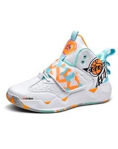 Скользоустойчивые баскетбольные кроссовки мужские High Top White Moon, цвет White Moon Tonybear