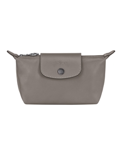 Сумка-кошелек Le Pliage Cuir из овчины в форме пельменя Streptopelia серый Longchamp