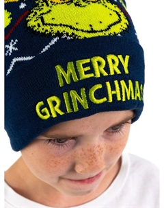Шапка, синий The grinch