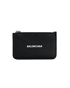 Кожаный картхолдер для женщин черный Balenciaga