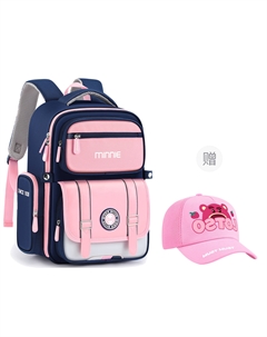Микки рюкзак большой детский розовый, Backpack+Lotso Hats & Caps Disney