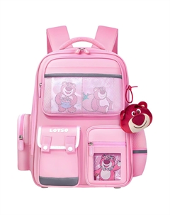 Полиэстеровый рюкзак школьный детский с принтом клубничного мишки и принцессы Эльзы, Lotso Disney