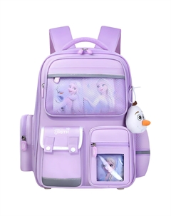 Полиэстеровый рюкзак школьный детский с принтом клубничного мишки и принцессы Эльзы, Elsa Princess Disney