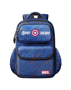 Рюкзак Marvel для детей большой сине-чёрный, Captain America Disney