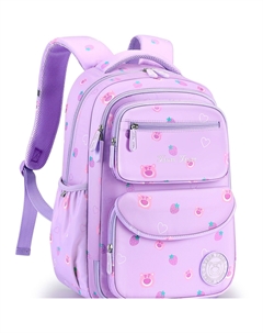 Детский рюкзак из полиэстера серии Strawberry Bear малого размера розовый фиолетовый, ST80223 Purple Disney