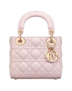 Женская сумка из плетеной овчины миниатюрная светло-розовая через плечо кроссбоди Dior