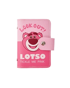 Мини-визитница из ПВХ унисекс розовая, Pink Disney