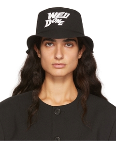 Черная базовая панама с логотипом We11done