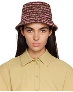 Коричневая панама Le Raphia 'Le Bob Bordado' Jacquemus