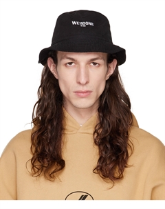 Черная потертая панама We11done