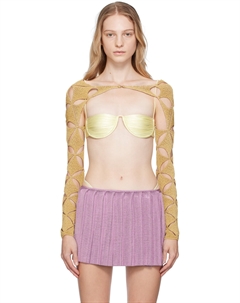 Эксклюзивные золотые перчатки SSENSE Argyle Isa boulder