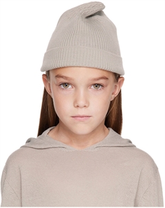 Детская вязаная шапка Off-White в рубчик Rick owens