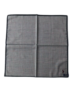 Хлопковый шелковый шарф унисекс черный, Black Polo ralph lauren