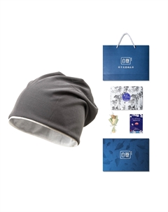 Полиэстеровая шапка унисекс, Gray (Blue Box) Baijuan