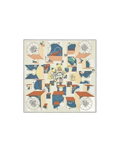 HERMES Шёлковый платок, Light Yellow Hermès