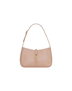 Гладкая кожаная сумка через плечо из натуральной кожи коровы женская розовый песок Saint laurent