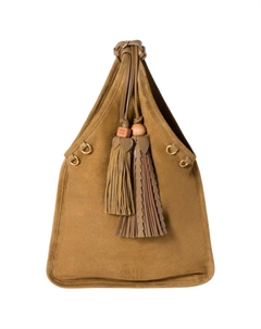 Оливковая овчинная женская сумка Miu miu