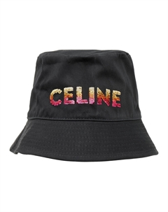 Расшитая пайетками ведро-шляпа, Black Celine