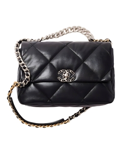 Сумка овчина через плечо кроссбоди средняя женская черная Chanel