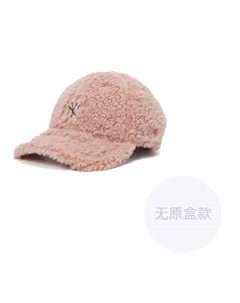 Розовая унисекс бейсболка из искусственной шерпы, Pink New era