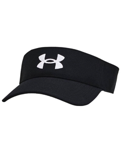 Унисекс черная шапка с защитой от солнца из полиэстера и эластана, Black Under armour