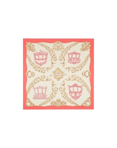 HERMES Шёлковый платок, Apricot/Pink Hermès