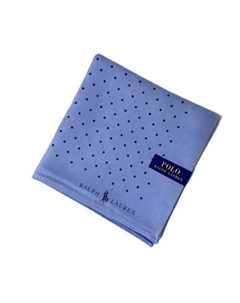 Шёлковый шарф унисекс светло-голубой, Light Blue Polo ralph lauren