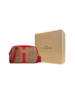 Кожаная сумка для фотоаппарата через плечо Coach