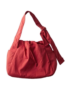 Полиэстеровая сумка через плечо унисекс кораллово-красная, Coral Red Uniqlo