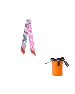 HERMES Шёлковый шарф, Soft Pink Hermès