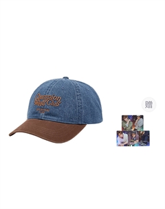 Хлопковая бейсболка унисекс, Medium Blue Denim/Bonfire Brown (Includes A Free Classic Freedom I Create Flashcard) Champion